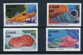 Grenada - 1986 : Sea Shells - Good Set of Very Fine MNH Stamps  (ebay) s. 3 $ / collag