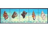 Palau - 1987 , Sea Shells , Stamp Stripe MNH  (ebay) s. 5 $ / collag
