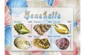 Palau - Sea Shells Stamps Sheet of 6 MNH  (ebay) s. 4 $ / collag