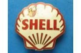 Vintage Shell oil company enamel peaked cap badge defective  (ebay) w. 20 $